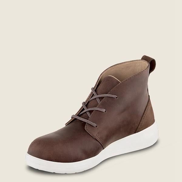 Botas de Trabajo Red Wing Mujer Marrom Oscuro - Zero-G Lite - Safety Toe Chukka - 692-LCYVHN